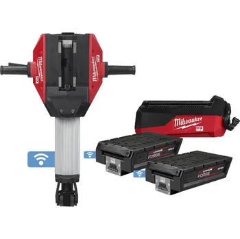 Pneumatické kladivo MILWAUKEE Aku demoliční kladivo MXF DH2528HFC-802, 2x8.0Ah, 25kg