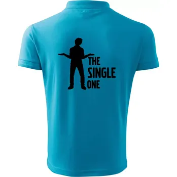 Pánská košile Bachelor party - The single one - Polokošile pánská Pique Polo 203 - M ( Světlý tyrkys )