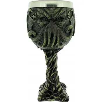 Sklenice Sklenice na víno Červený bílý kalich Příšera Cthulhu Mytologické monstrum
