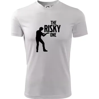 Pánské tričko Bachelor party - The risky one - Pánské triko Fantasy sportovní (dresovina) - 2XL ( Bílá )
