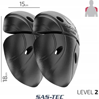 Motocyklový chránič SAS-TEC Chrániče ramen protektory SC-1/80 žluté