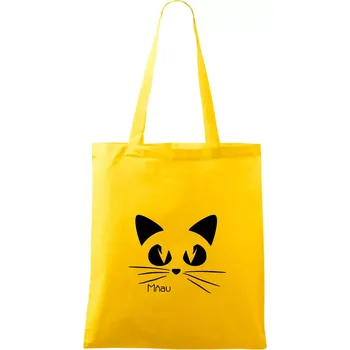 Kočka mňau - Taška bavlněná - 42 x 38 cm ( Žlutá )