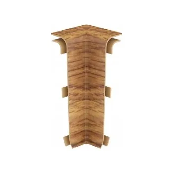 soklová lišta Vnitřní roh Vilo PVC 3,3 x 10, délka 6 cm, dub