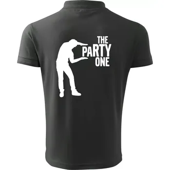 Pánská košile Bachelor party - The party one - Polokošile pánská Pique Polo 203 - 5XL ( Tm. břidlice (šedozelená) )