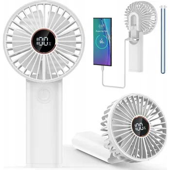 Domácí ventilátor VENTILÁTOR MINI VĚTRÁČEK PŘENOSNÝ MOBILNÍ RUČNÍ AKUMULÁTOROVÝ VENTILÁTOR
