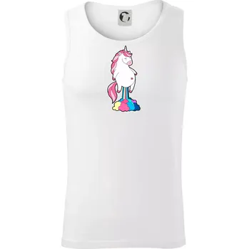 Jednorožec prdí - Tílko pánské Core - S ( Bílá )