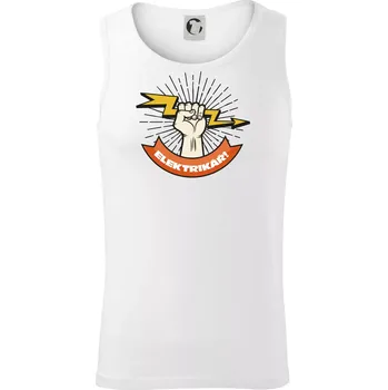 Elektrikář blesk - Tílko pánské Core - 2XL ( Bílá )