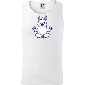 Yoga meditace - lama - Tílko pánské Core - XL ( Bílá )