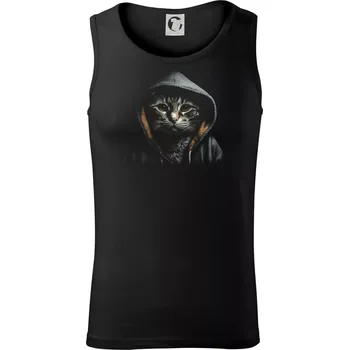 Pánské termoprádlo Kočka v mikině - Tílko pánské Core - S ( Černá )