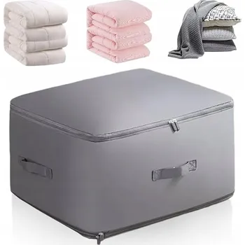 Úložný box SAMOKOMPRESNÍ ORGANIZÉR TAŠKA PRO SKLADOVÁNÍ DO SKŘÍNĚ 52 x 42 x 60 cm šedá