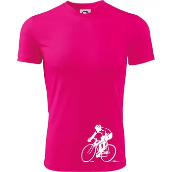 Chlapecké tričko Silniční cyklista - Dětské triko sportovní (dresovina) - 122 cm/6 let ( Neon Pink )