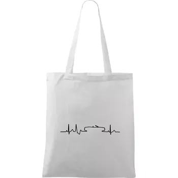 EKG cabriolet - Taška bavlněná - 42 x 38 cm ( Bílá )