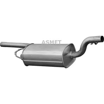 Tlumič výfuku Střední tlumič výfuku ASMET 07.134