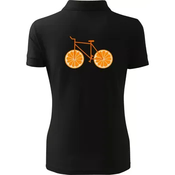 Dámská košile Kolo pomeranč (Moňas) - Polokošile dámská Pique Polo - L ( Černá )