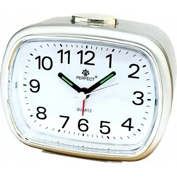 Budík Budík quartzový PERFECT 2827 S PODSVÍCENÍM, ALARMEM a PLYNULÝM CHODEM