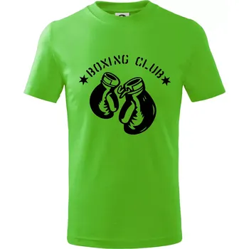 Boxing club nápis - Tričko dětské bavlněné - 98 cm / 2 roky ( Apple Green )