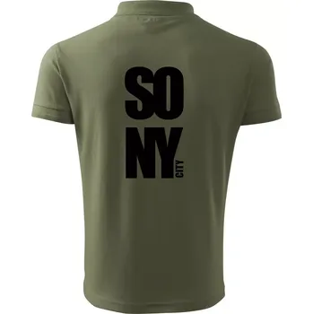 Pánská košile SO NY city - Polokošile pánská Pique Polo 203 - M ( Khaki )