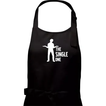 Kuchyňská zástěra Bachelor party - The single one - Pánská zástěra na vaření - Univerzální velikost ( Černá )