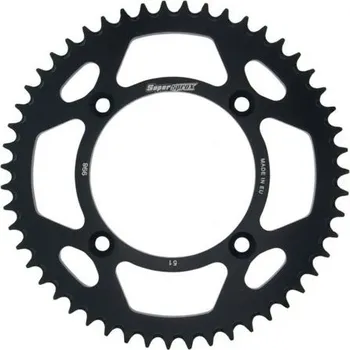 Řetězová sada pro motocykl Hliníková řetězová rozeta SUPERSPROX RAL-998:51-BLK černý 51 zubů, 428