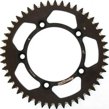 Řetězová sada pro motocykl Hliníková řetězová rozeta SUPERSPROX RAL-4:47-BLK černý 47 zubů, 420