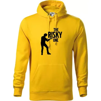 Pánská mikina Bachelor party - The risky one - Mikina pánská Cape s kapucí - 2XL ( Žlutá )