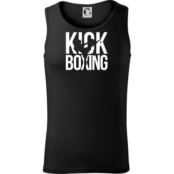 Pánské termoprádlo Nápis Kick Boxing - Tílko pánské Core - 2XL ( Černá )