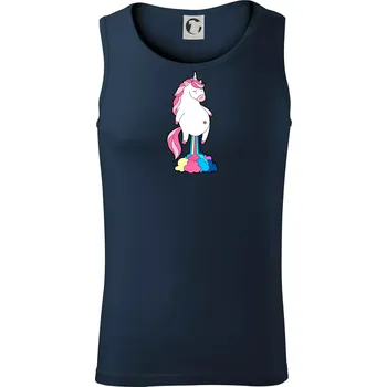 Jednorožec prdí - Tílko pánské Core - 2XL ( Námořní modrá (velmi tmavá - téměř černá) )