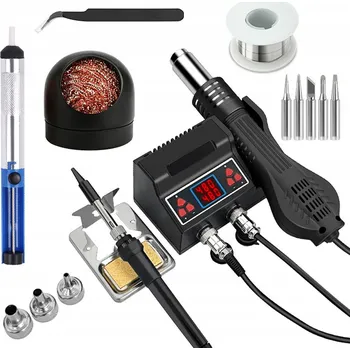 Páječka 2v1 PÁJECÍ STANICE Svařovací stroj na plast Páječka 700W 2 kanálová + stojan