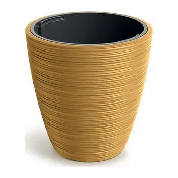 Květináč VENA ROUND 39 cm - barva: hořčice