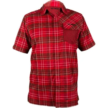 Pánská košile Košile krátká pánská HAVEN Agness Slimfit červená Velikost: M