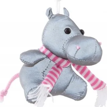 Plyšová Hračka přívěsek na klíče, reflexní přívěsek STRUŚ