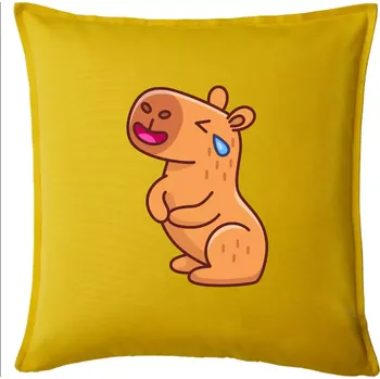 Polštář Smutná kapybara - Polštář 50x50 - 50x50 - Pouze potah ( Žlutá )