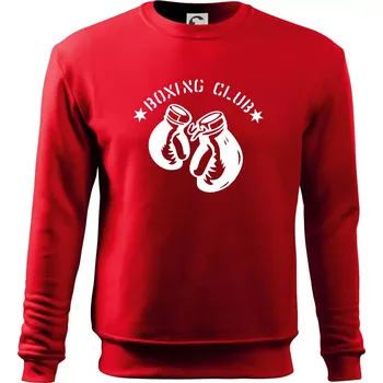 Chlapecké tričko Boxing club nápis - Mikina Essential dětská - 158 cm/12 let ( Červená )