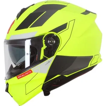 Motodoplněk MT GENESIS SV TALO C3 BLACK FLUO MOTOCYKLOVÁ PŘILBA VYKLÁPĚCÍ MODULÁRNÍ ČERNÁ
