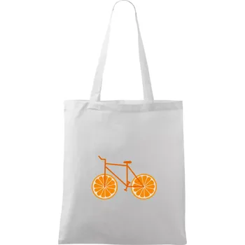 Kolo pomeranč (Moňas) - Taška bavlněná - 42 x 38 cm ( Bílá )