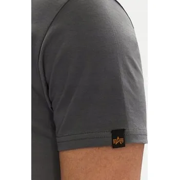 Pánské tričko Tričko Alpha Industries Basic T ML 118533 412 Greyblack / Black XXL