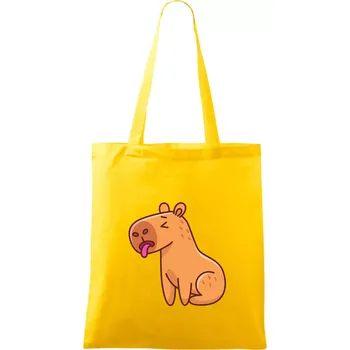 Unavená kapybara - Taška bavlněná - 42 x 38 cm ( Žlutá )