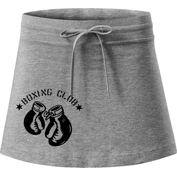 Dámská sukně Boxing club nápis - Sportovní sukně - two in one - L ( Tmavě šedý melír )