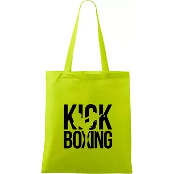 Nápis Kick Boxing - Taška bavlněná - 42 x 38 cm ( Limetková )