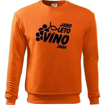 Pánská mikina Jaro, léto, víno, zima - Mikina Essential pánská - 3XL ( Oranžová )
