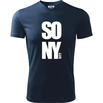 SO NY city - Dětské triko sportovní (dresovina) - 134 cm/8 let ( Námořní modrá (velmi tmavá - téměř černá) )