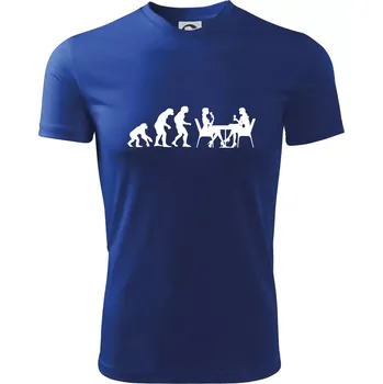 Chlapecké tričko Evoluce vína ženy - Dětské triko sportovní (dresovina) - 122 cm/6 let ( Královská modrá )