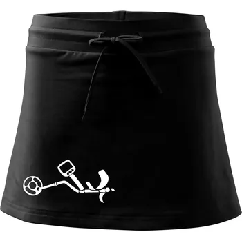 Dámské oblečení Detektor na hledání kovů - Sportovní sukně - two in one - S ( Černá )