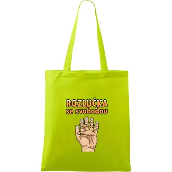 Rozlučka se svobodou pivo - Taška bavlněná - 42 x 38 cm ( Limetková )