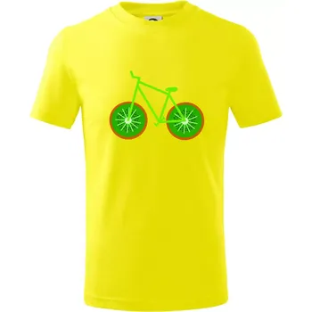 Kolo Kiwi (Moňas) - Tričko dětské bavlněné - 98 cm / 2 roky ( Citrónová )