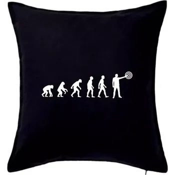 Polštář Evoluce střelec terč - Polštář 50x50 - 50x50 - Pouze potah ( Černá )