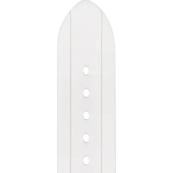 Řemínek na hodinky Silikonový řemínek Hirsch Jelly L 40818800-2, bílý, délka L - 22 mm