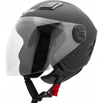 Helma na motorku OTEVŘENÁ PŘILBA NA MOTORKU SKÚTR ČERNÁ MATNÁ VELIKOST L