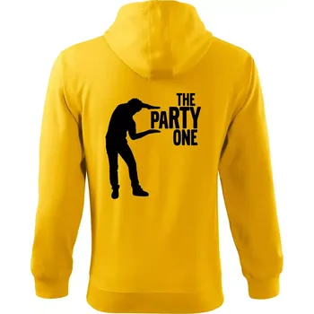 Pánská mikina Bachelor party - The party one - Mikina s kapucí na zip trendy zipper - M ( Žlutá )