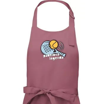 Kuchyňská zástěra Padelová legenda - Dámská zástěra na vaření - Univerzální velikost ( Starorůžová )